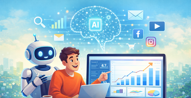Inteligência Artificial no Marketing Digital: O Novo Motor Estratégico da Economia Digital